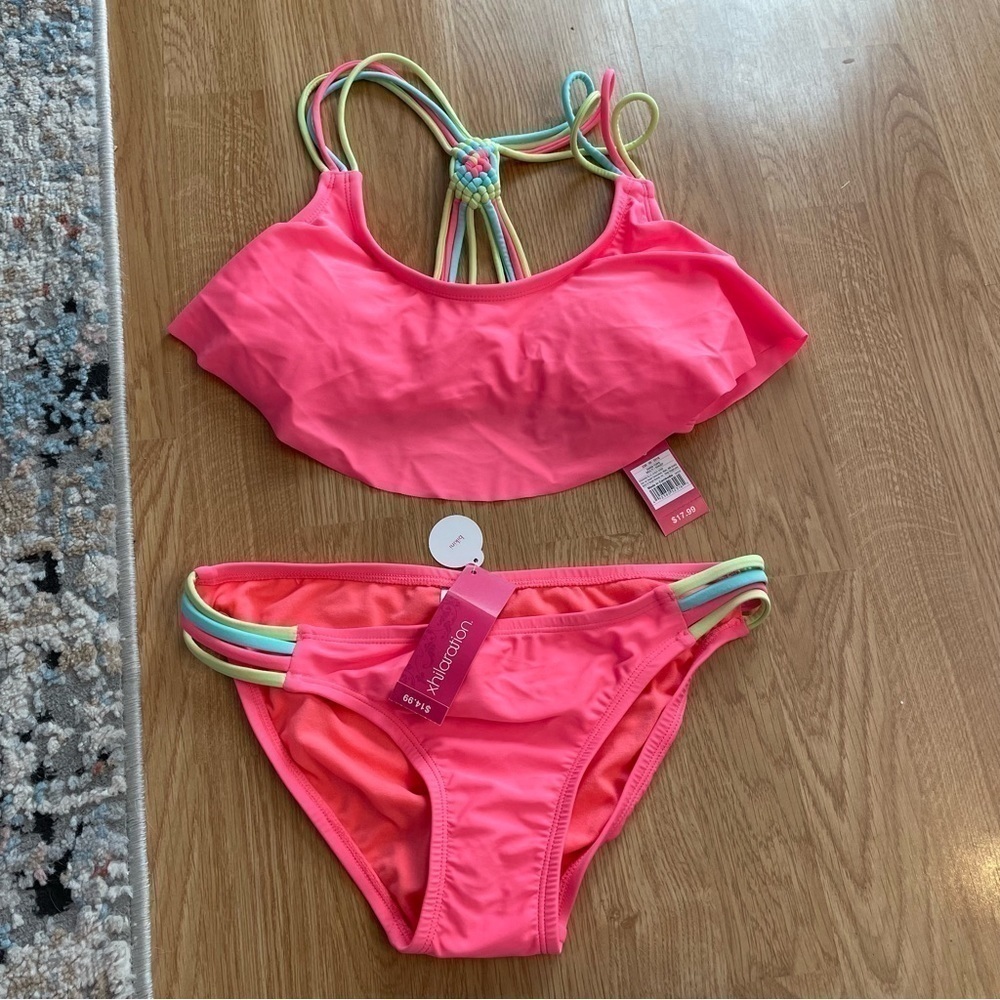 Xhiliration Pink bikini NWT small